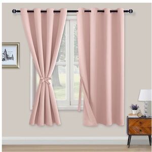Opaque Blackout Curtains with Eyelets, 2 Pieces, Curtains